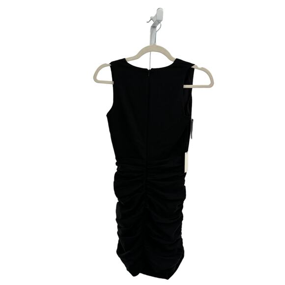 Aritzia Babaton Black Viva Ruched Mini Dress - Picture 7 of 12